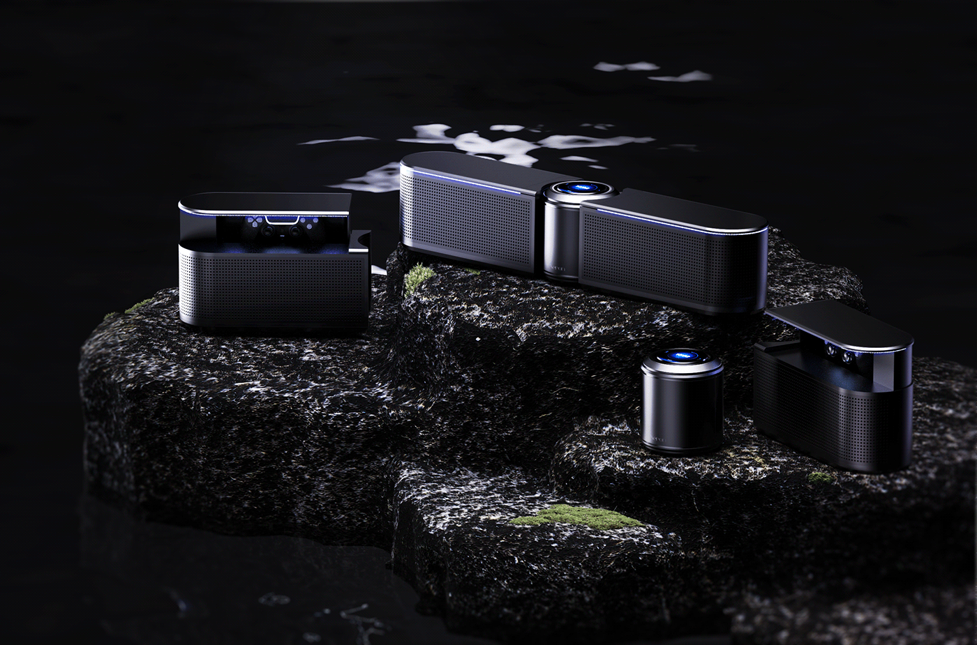 Xeron，Game speaker，loudspeaker box，product design，