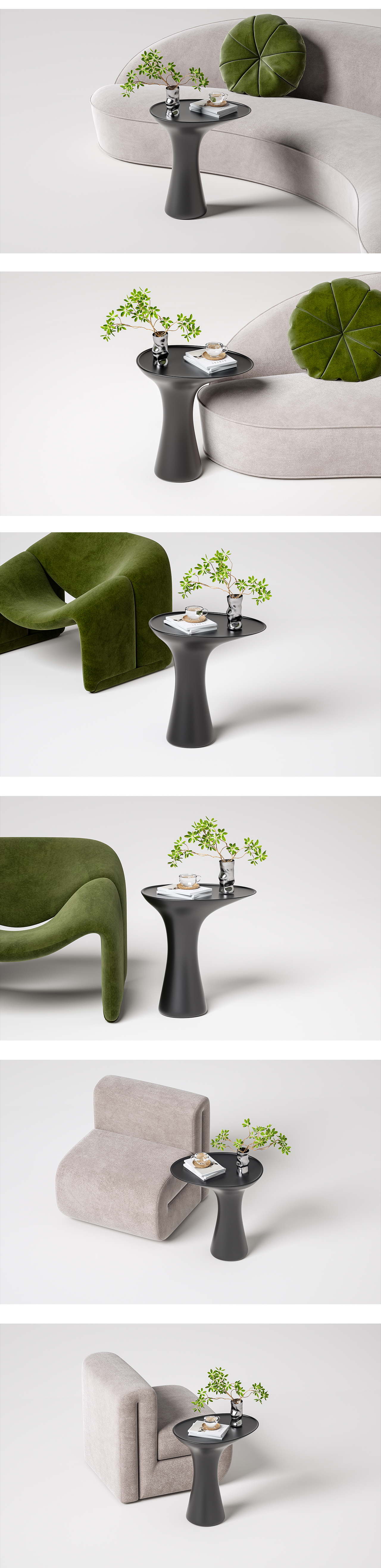 furniture design ，Side table，tea table，Corner number，Storage rack，Cream wind，