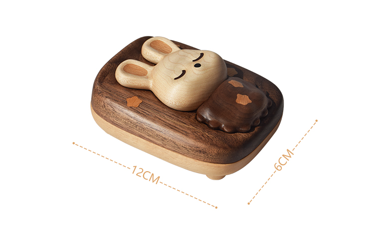 Original design，Wood Crafts，Deciduous tooth box，cute rabbit，Handicrafts，