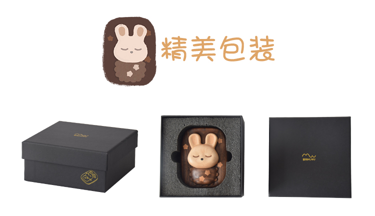 Original design，Wood Crafts，Deciduous tooth box，cute rabbit，Handicrafts，