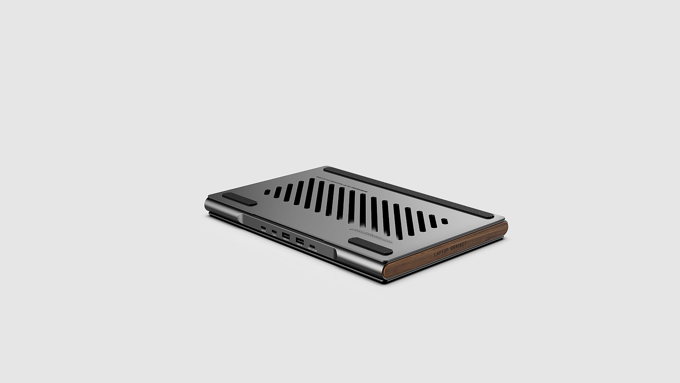 Laptop stand，product design，3C digital product accessories，Multifunctional design，Docking station，