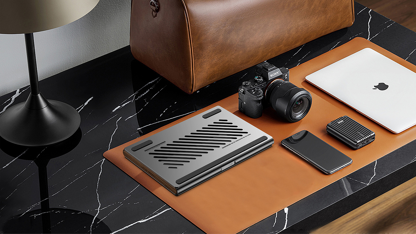 Laptop stand，product design，3C digital product accessories，Multifunctional design，Docking station，