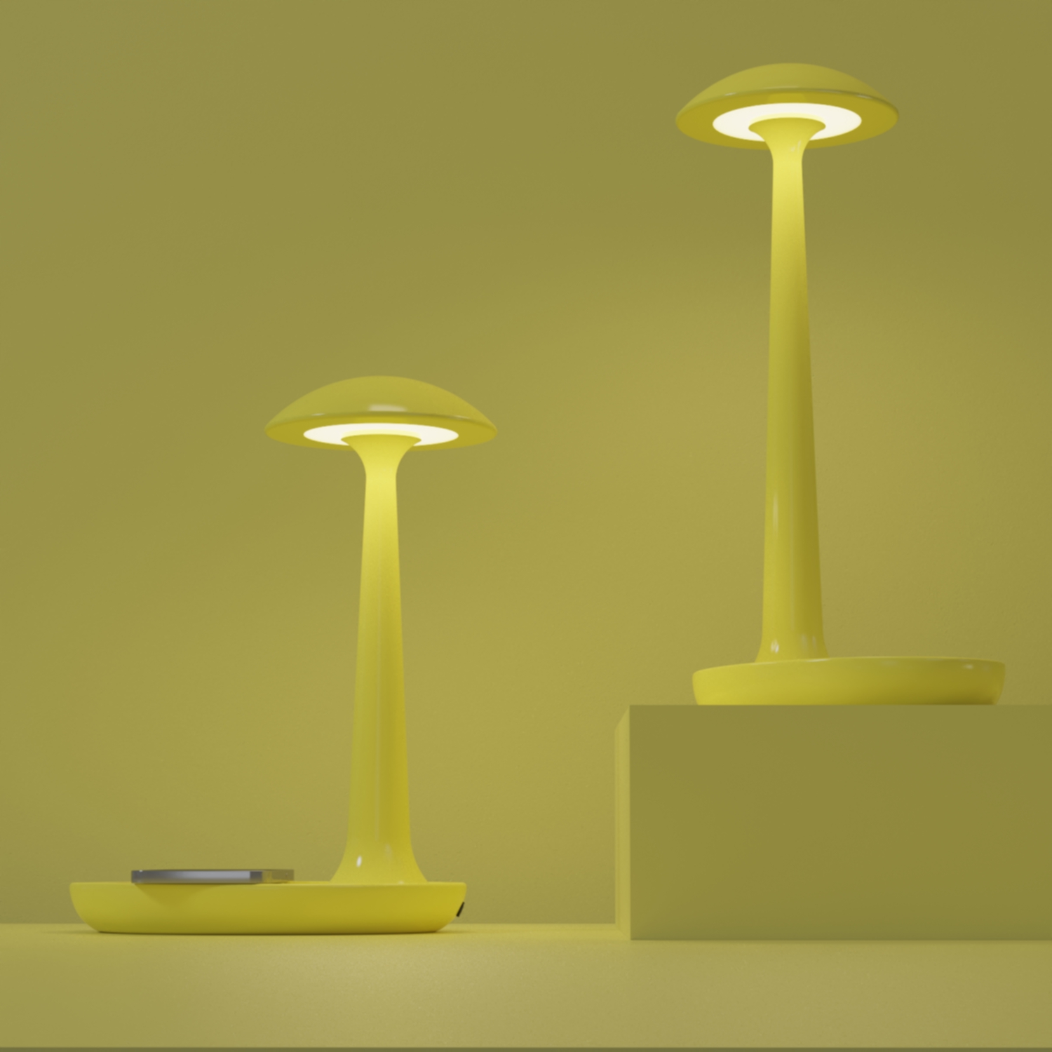 Wireless charging，solid wood，original，Eye protection desk lamp，