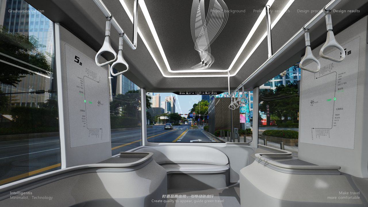 Create quality travel, guide green travel，Design，bus，Design of Bus Rings，