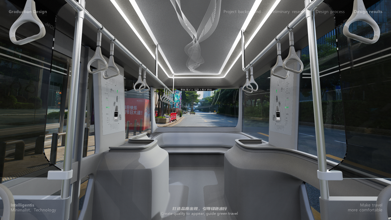 Create quality travel, guide green travel，Design，bus，Design of Bus Rings，