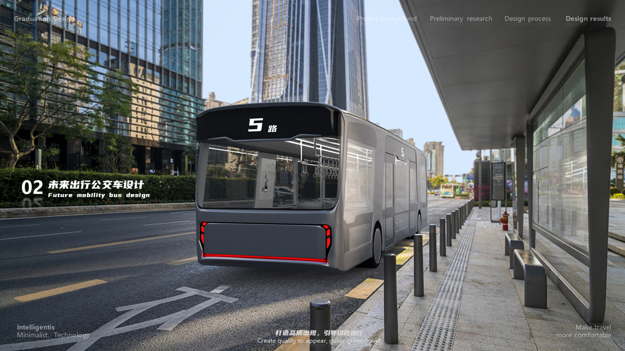 Create quality travel, guide green travel，Design，bus，Design of Bus Rings，