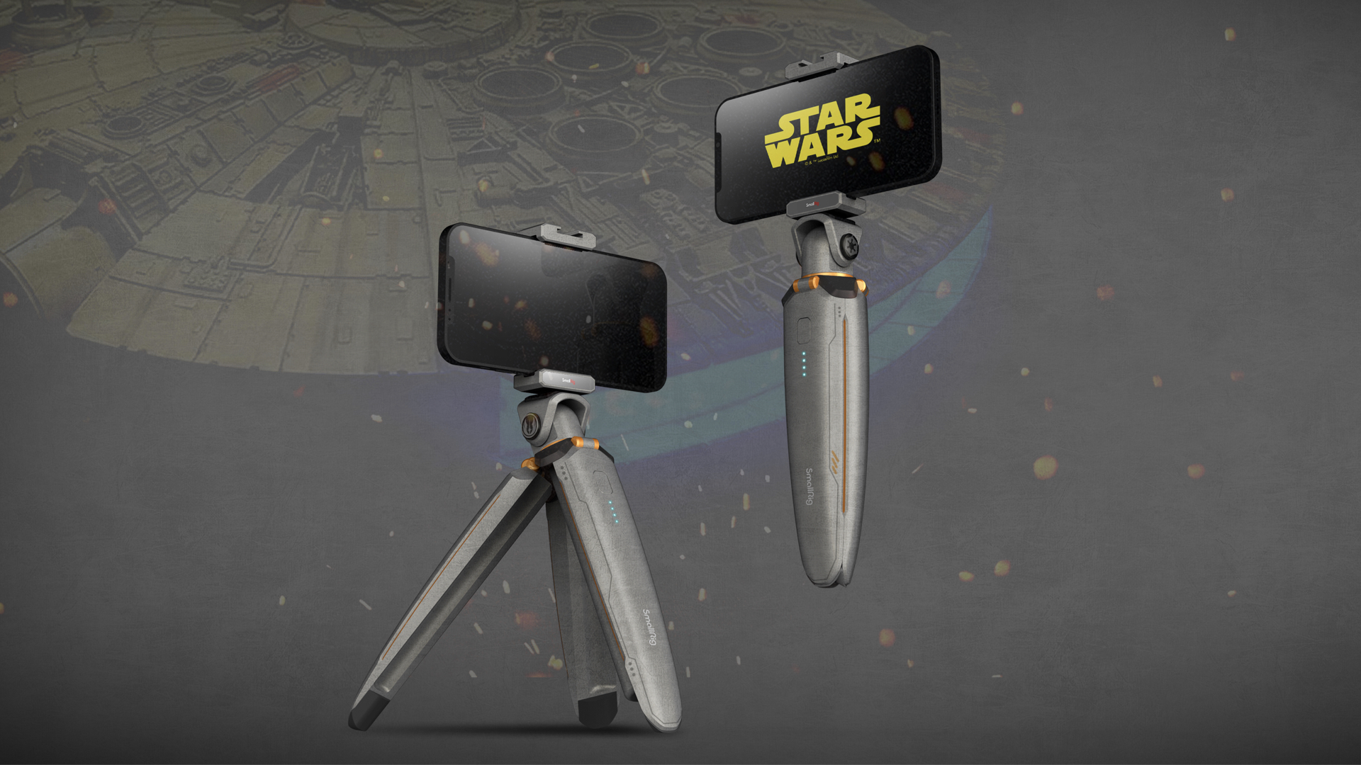 Star Wars，tripod，Mobile phone photography，Mobile phone video shooting，modularization，Wireless powered tripod，