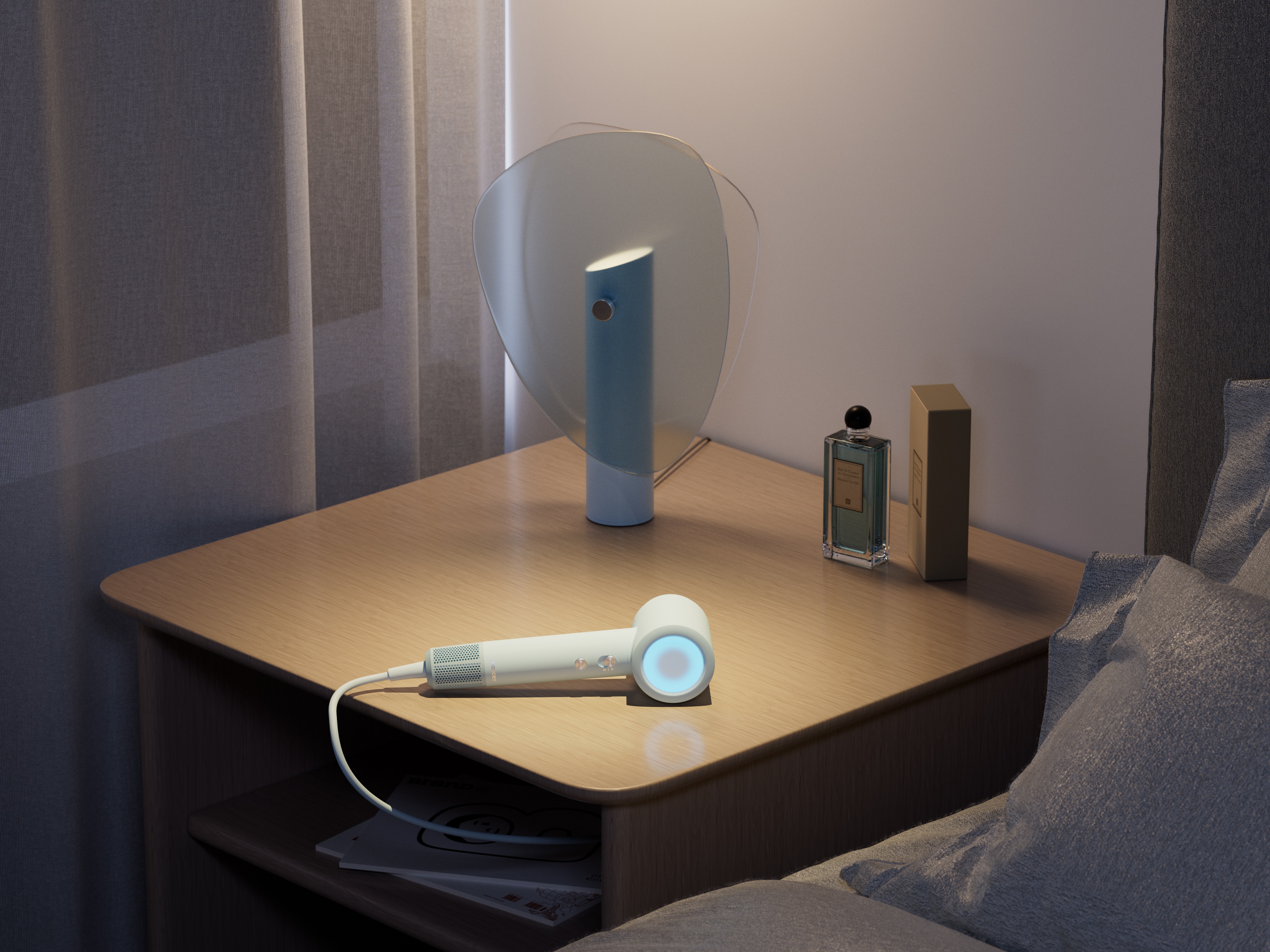 hair drier，High speed hair dryer，Gehu，Dry hair，visual effect，5% design，