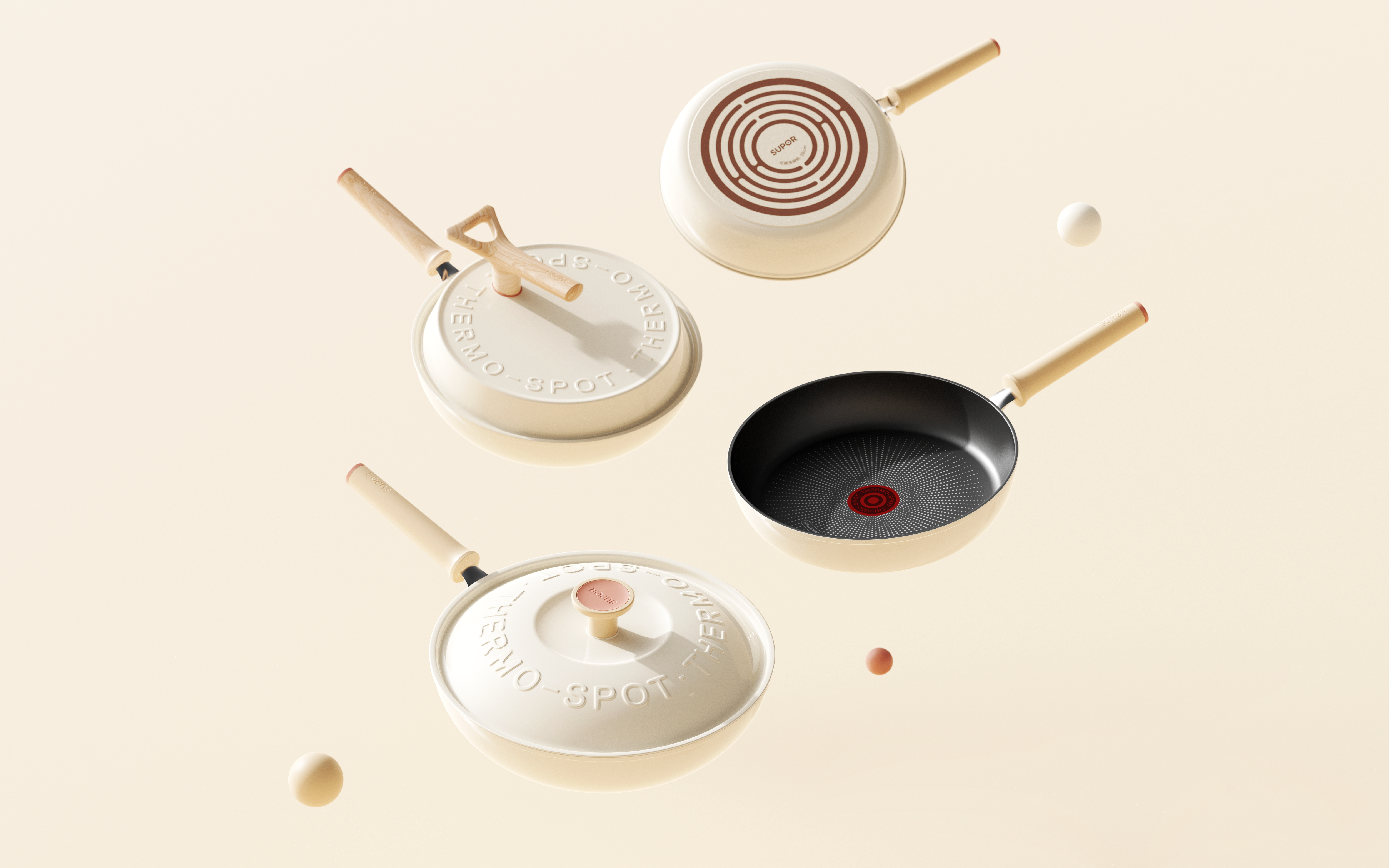 be younger，cooker，non-stick cookware，Fire red dot，Light weight，dishwasher，new generation wok，