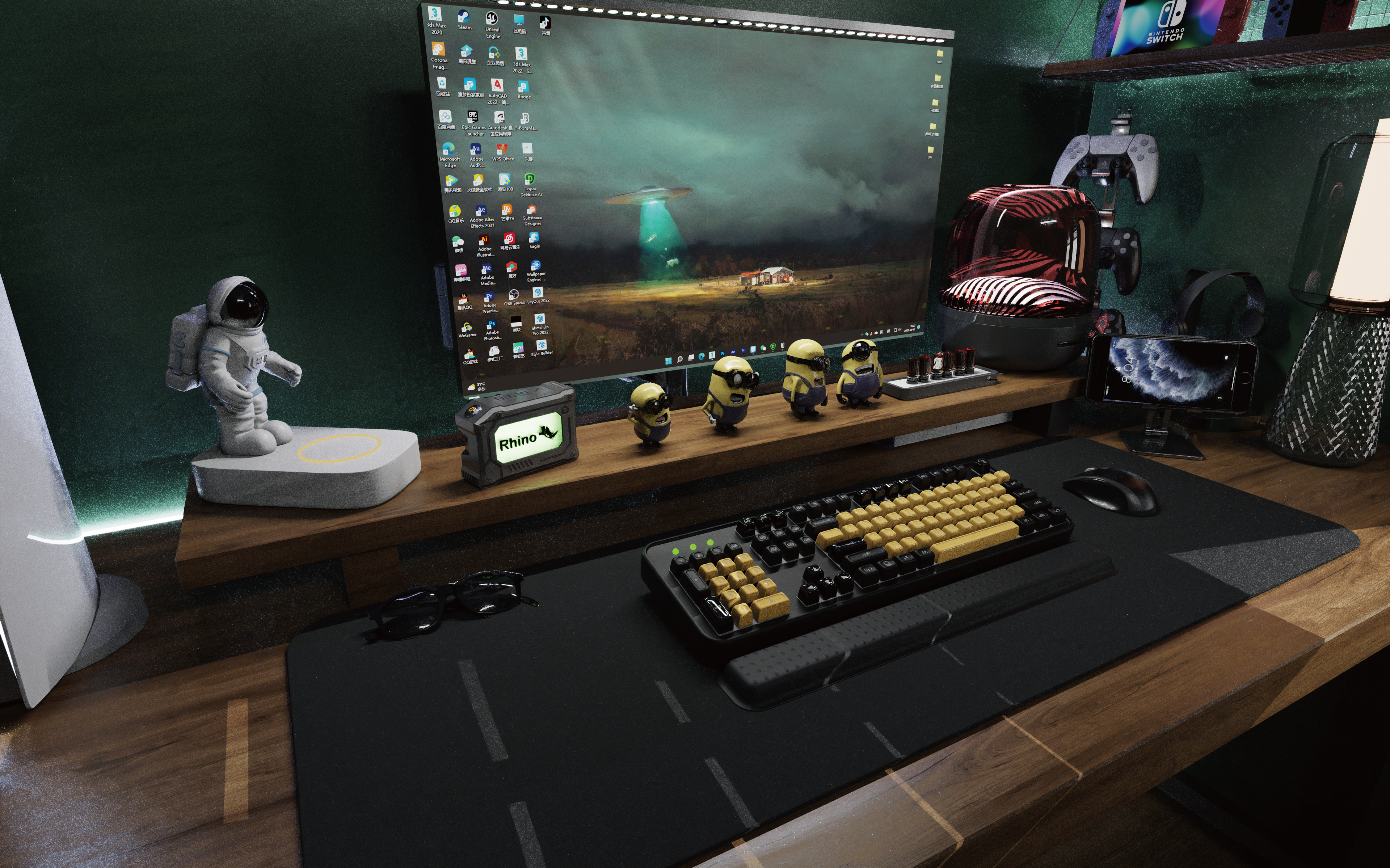 Atmosphere lamp，Cyberpunk，