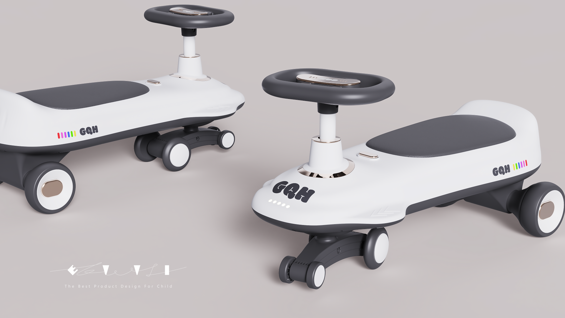 Children's torsion car，product design，industrial design，