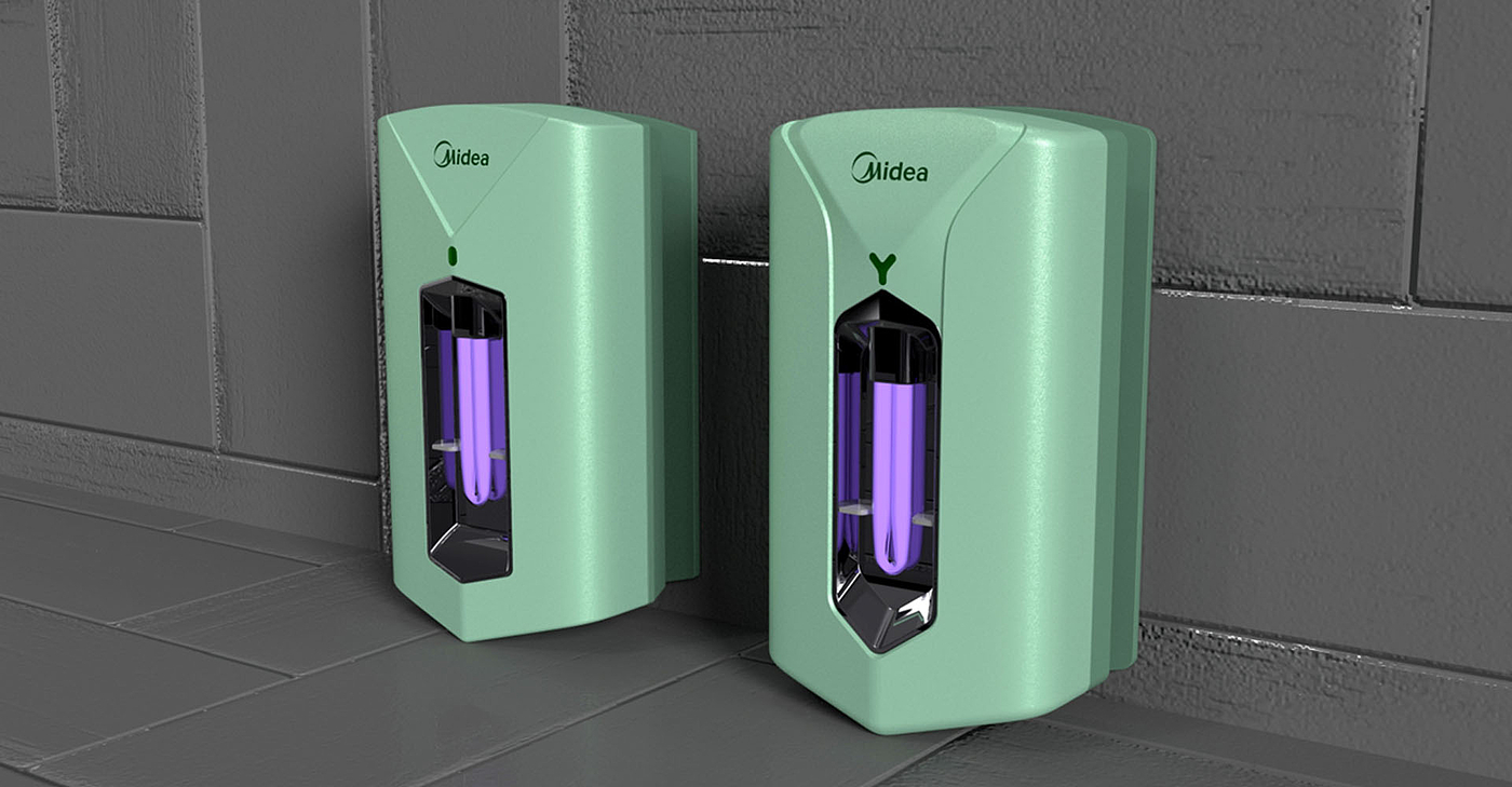 Toilet disinfector design，Sterilizer design，product design，industrial design，Appearance and structure design，