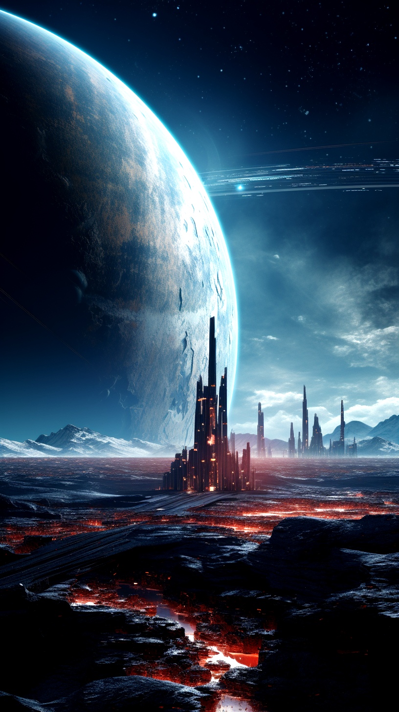 science fiction，alien civilization，Cosmic Planet，Science Fiction World，