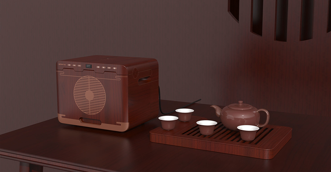 Design of Disinfection Cabinet for Tea Set，Disinfection cabinet design，Design of Disinfection Products for Tea Set，product design，Appearance and structure design，