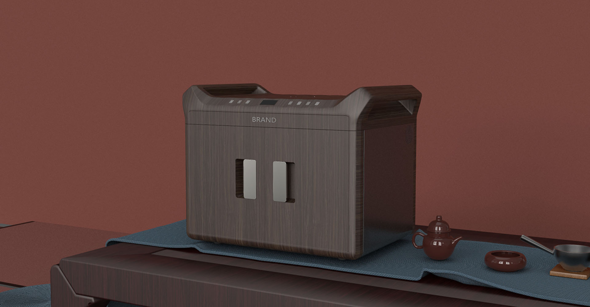 Design of Disinfection Cabinet for Tea Set，Disinfection cabinet design，Design of Disinfection Products for Tea Set，product design，Appearance and structure design，