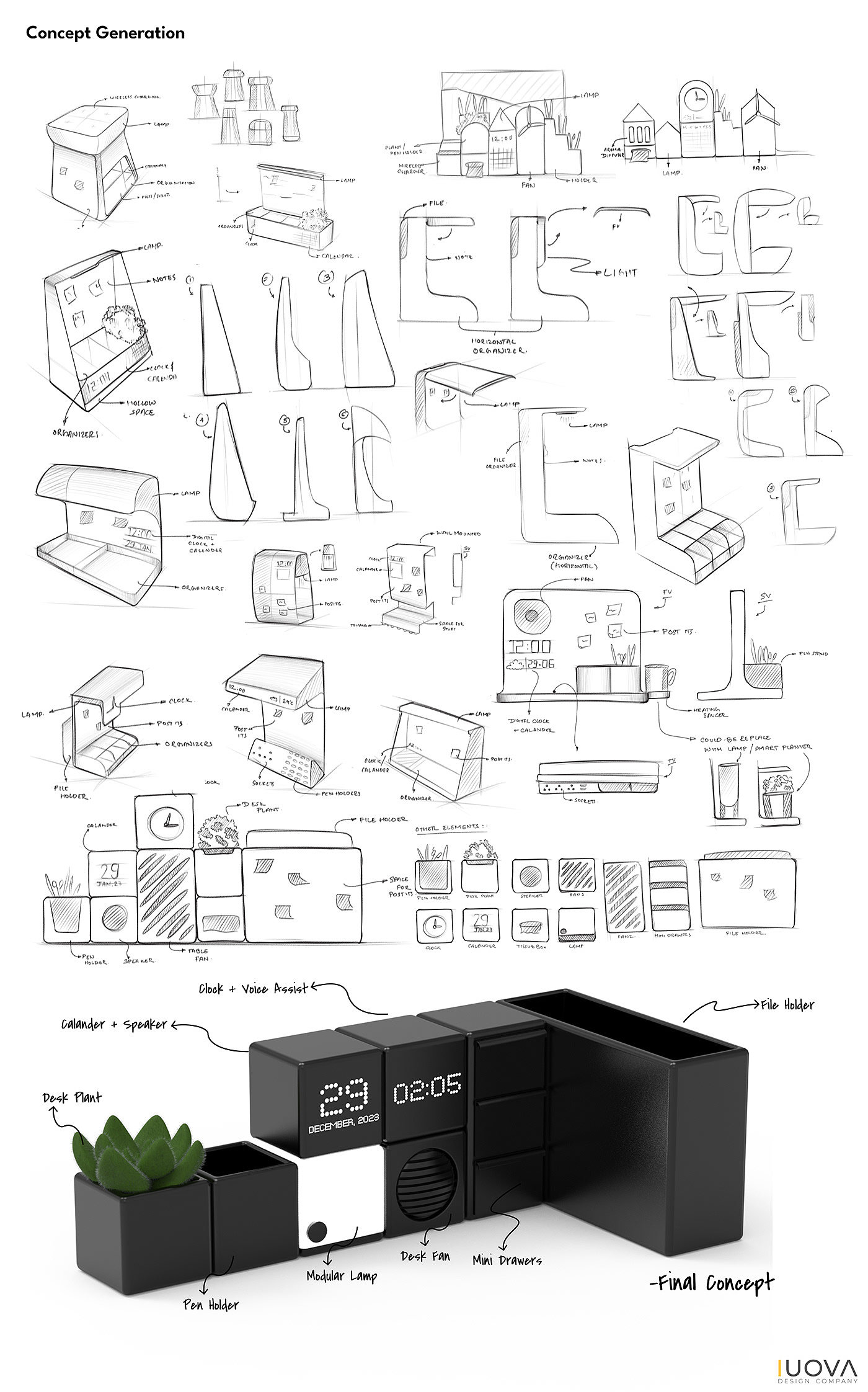DexBox，桌面套装，模块化，桌面收纳工具，