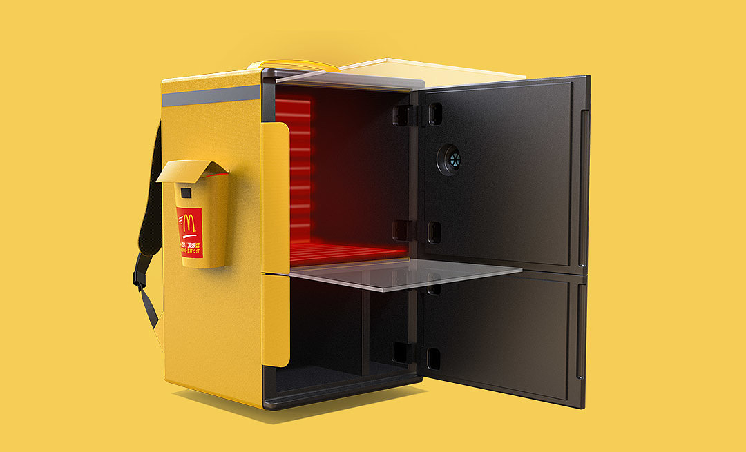 McDonald's，takeaway box，Heat insulation box，Sending by Mai Le，