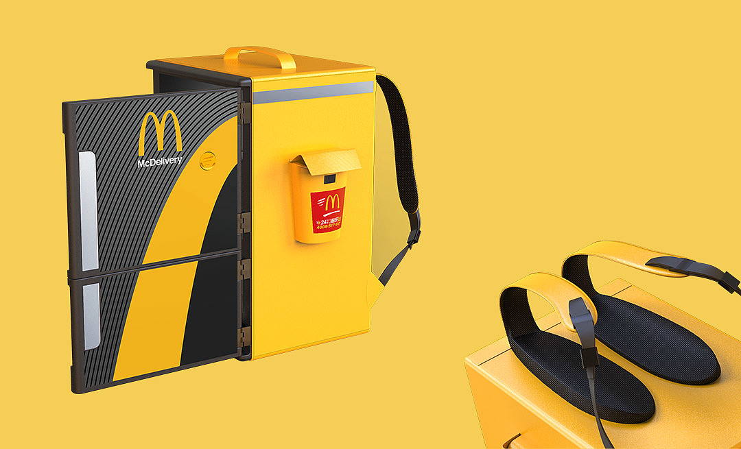 McDonald's，takeaway box，Heat insulation box，Sending by Mai Le，