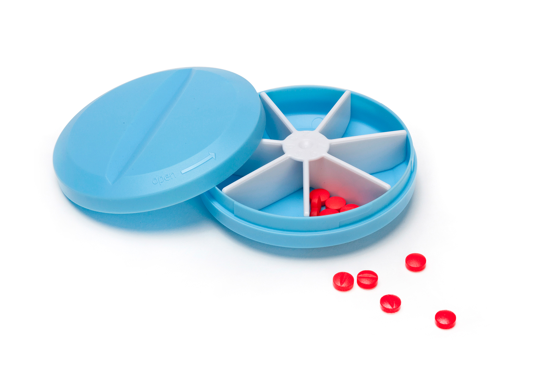 Medicine box，Pillbox，blue，Pink，white，Receive，Small container，