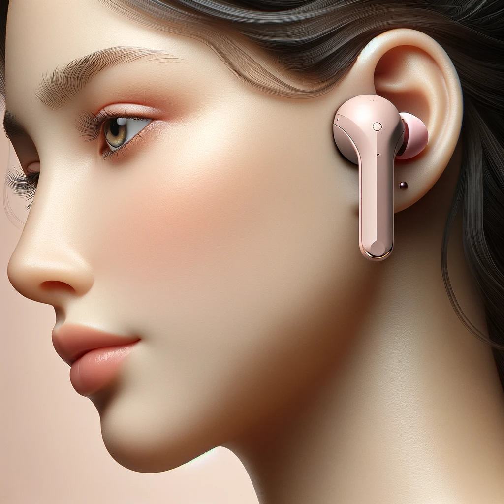 In-ear headphones, true wireless, ergonomic, comfortable to wear,，