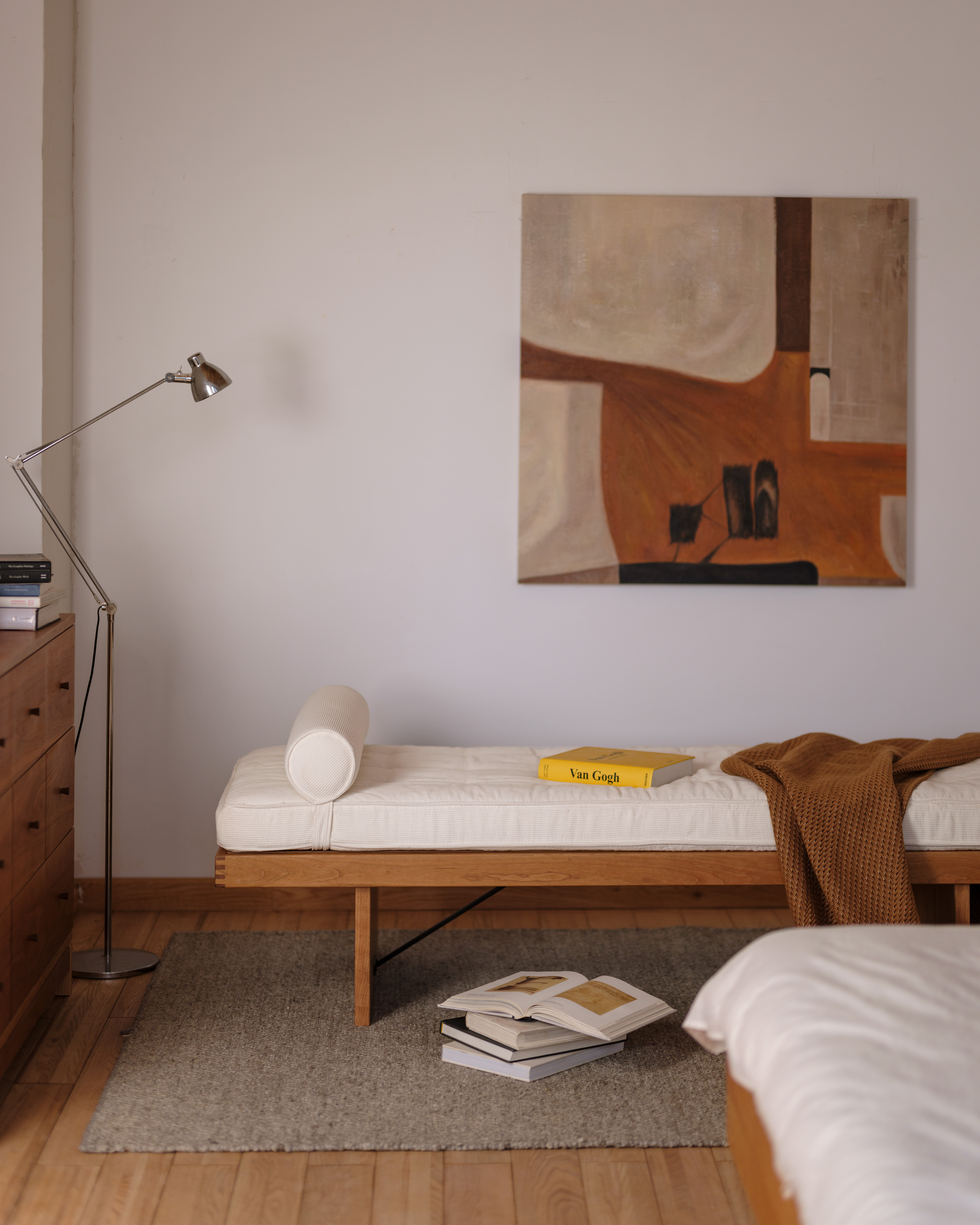 Day Bed，Lunch Break，tea table，soft roll，Solid wood furniture，