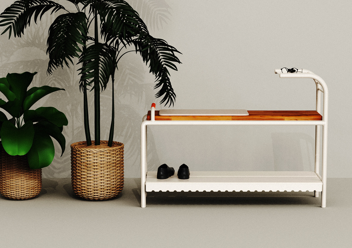 furniture，shoe rack，Change shoes stool，SLIP on : off，