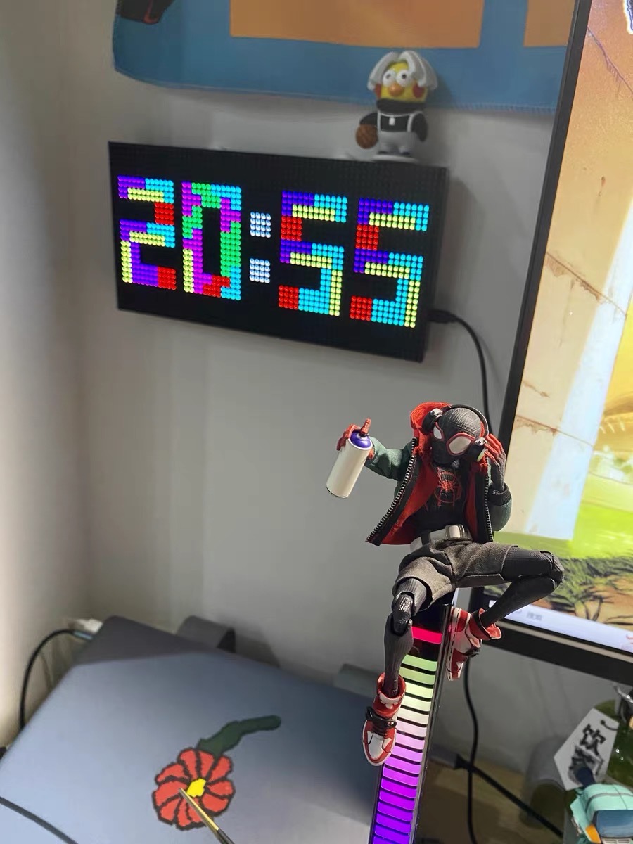 Digital clock，Clock，clock，Creative clock，Electronic clock，WIFI clock，Sense of science and technology，