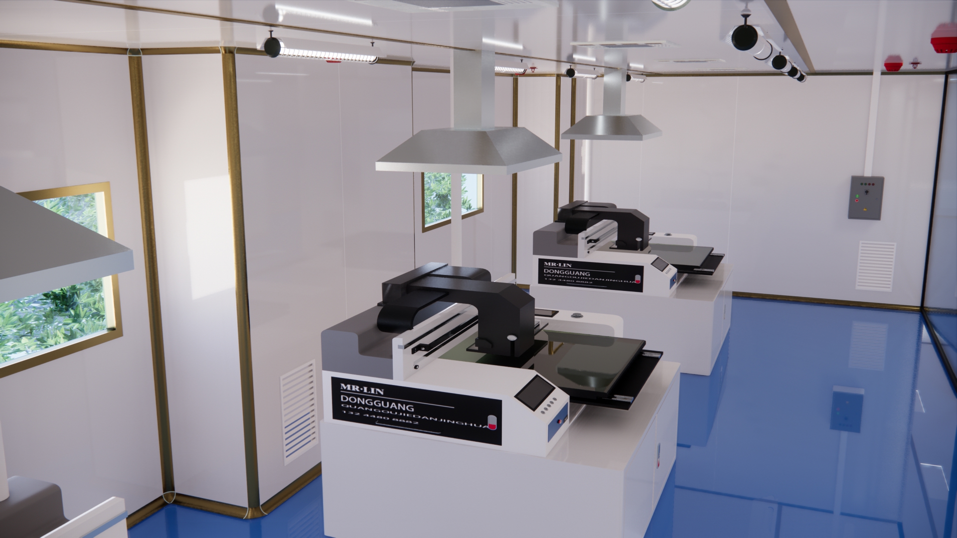 Purification works of dust-free workshop，