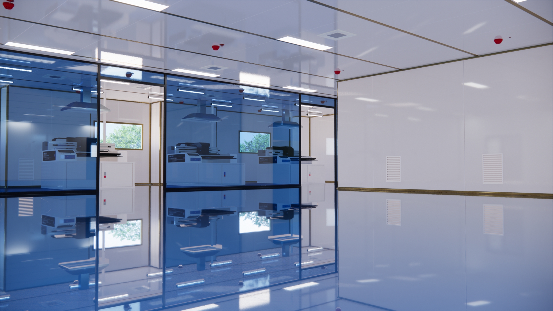 Purification works of dust-free workshop，