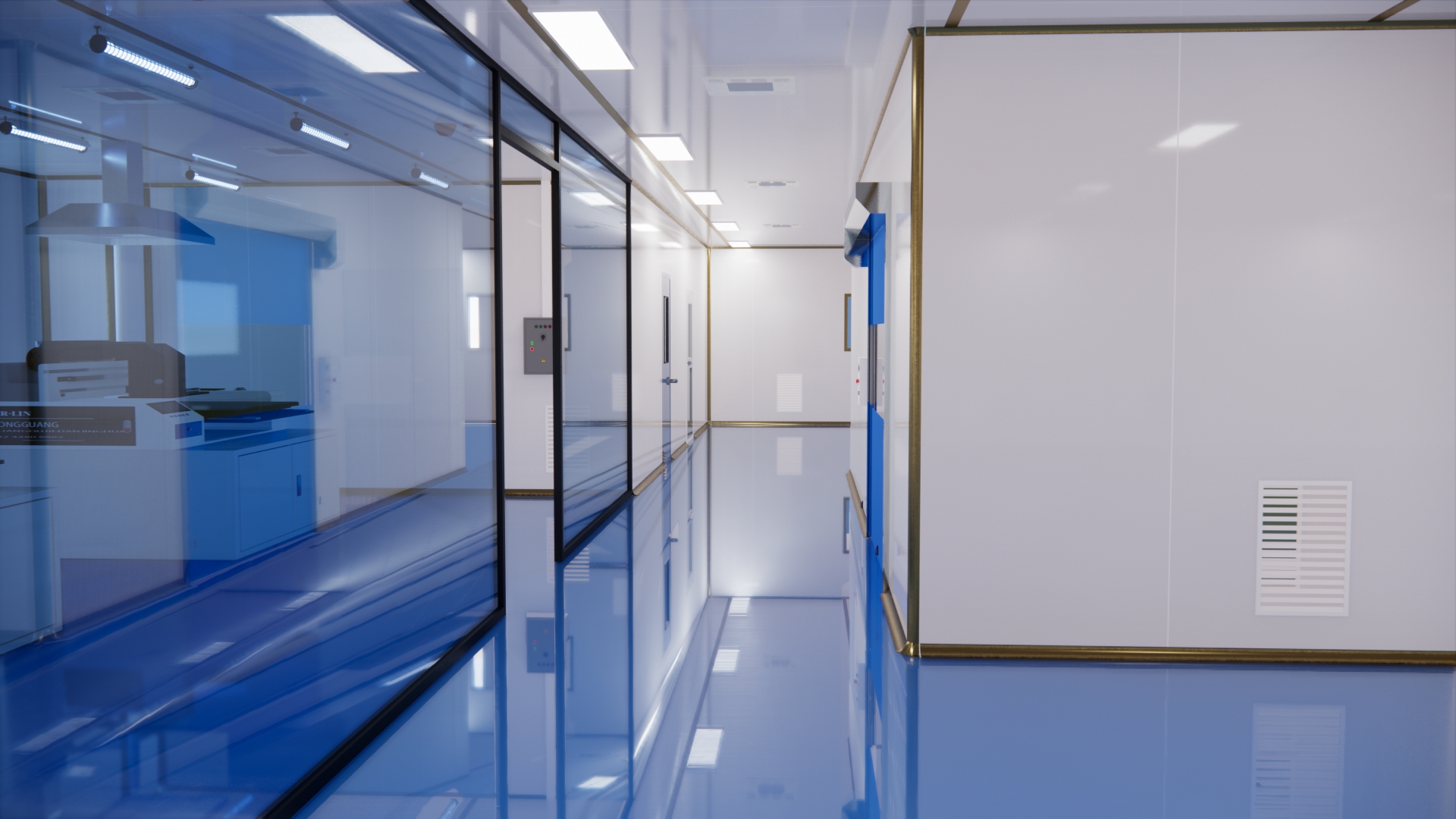 Purification works of dust-free workshop，