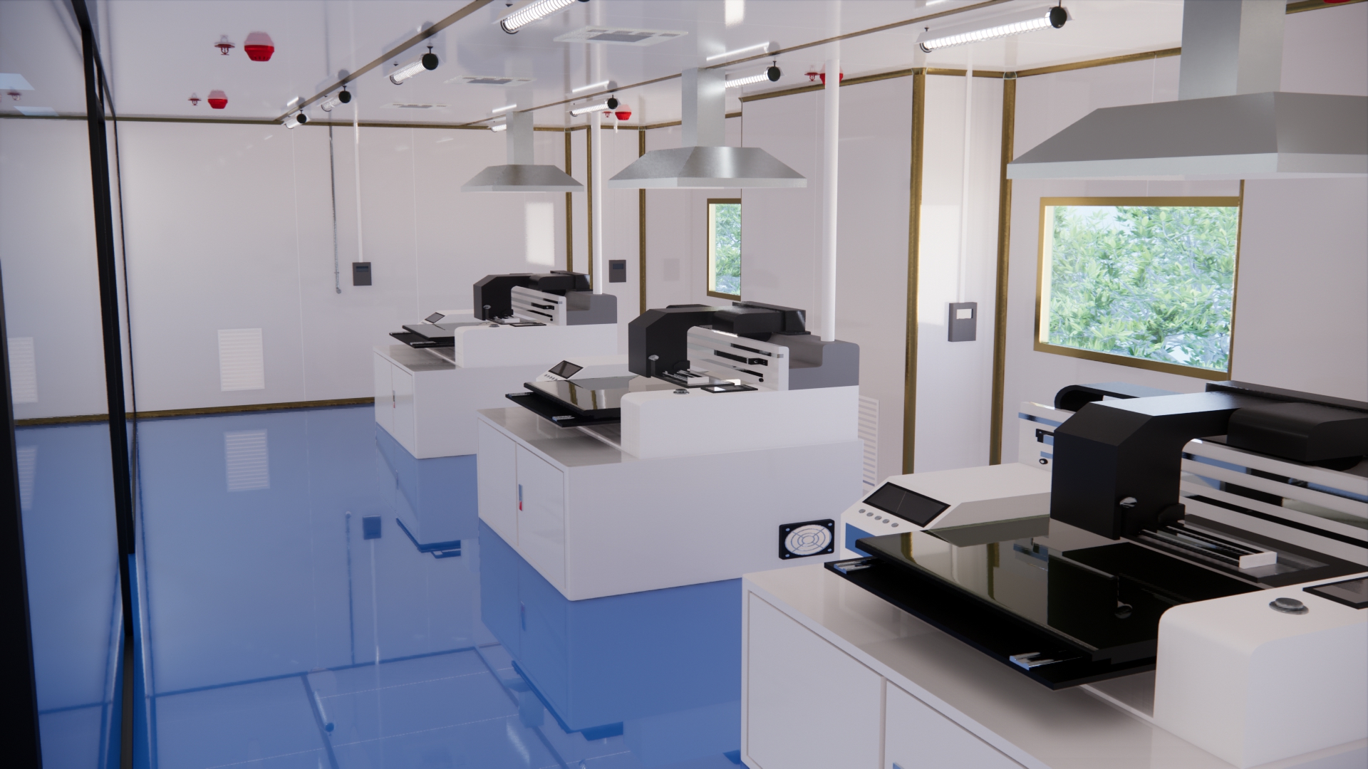 Purification works of dust-free workshop，