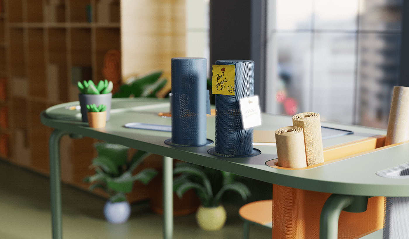 LOOHA，Mobile table，product design，furniture，