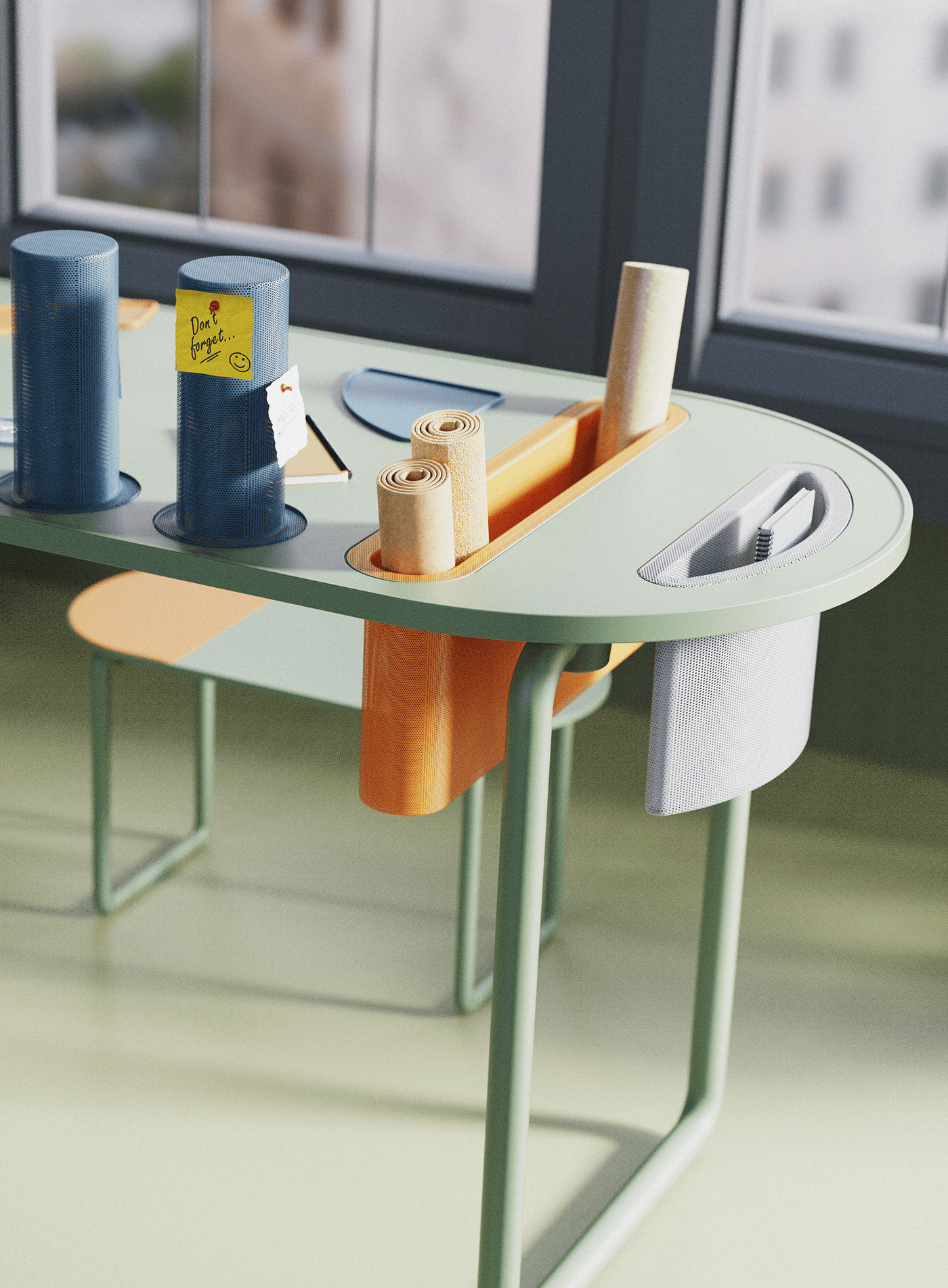 LOOHA，Mobile table，product design，furniture，