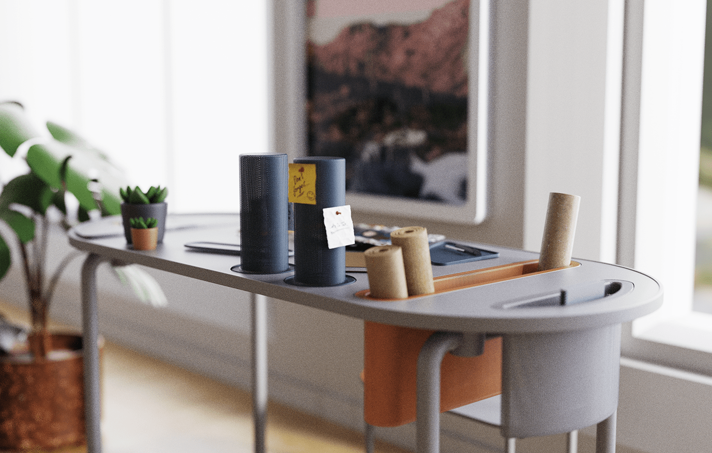 LOOHA，Mobile table，product design，furniture，