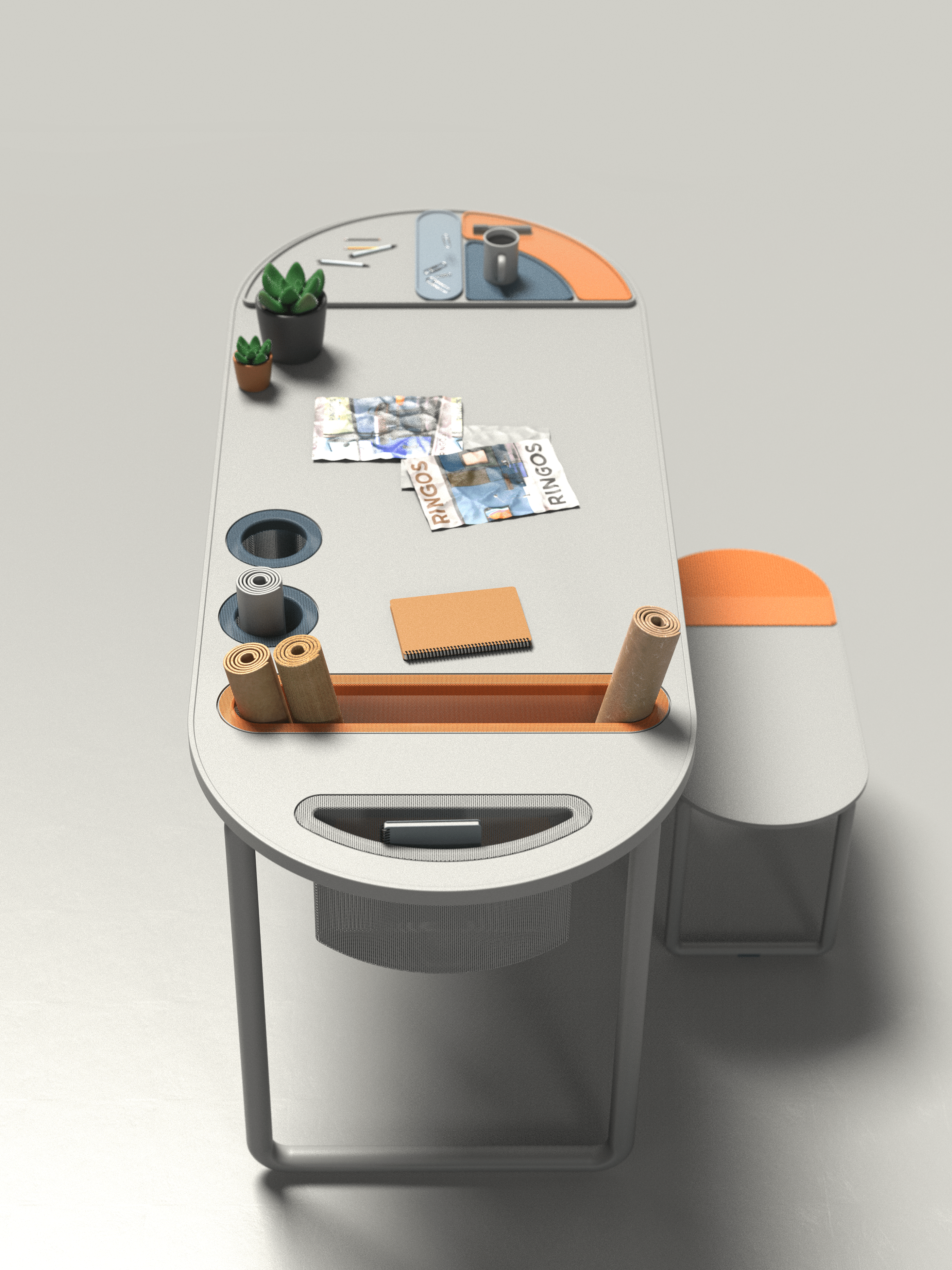 LOOHA，Mobile table，product design，furniture，