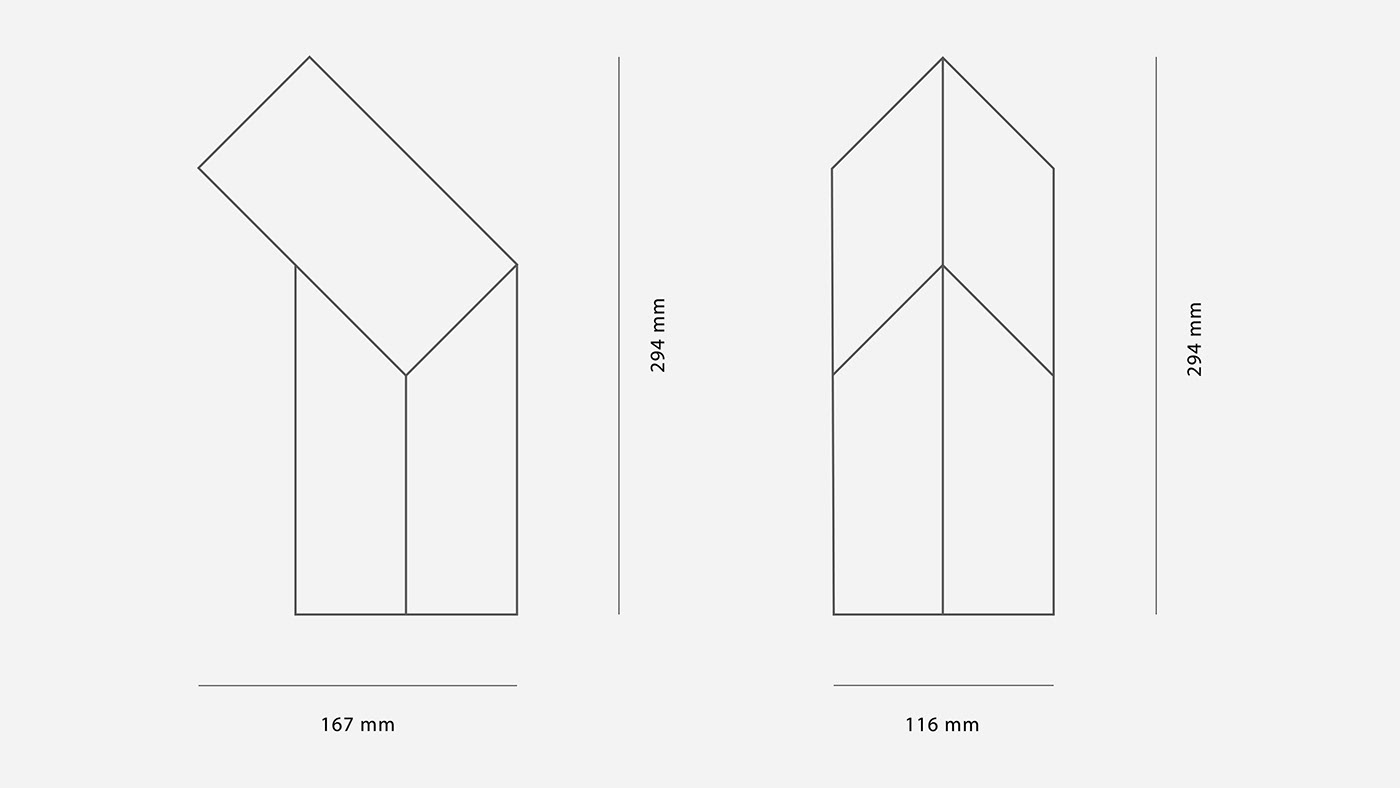 Lineair，Desk lamp，product design，geometry，