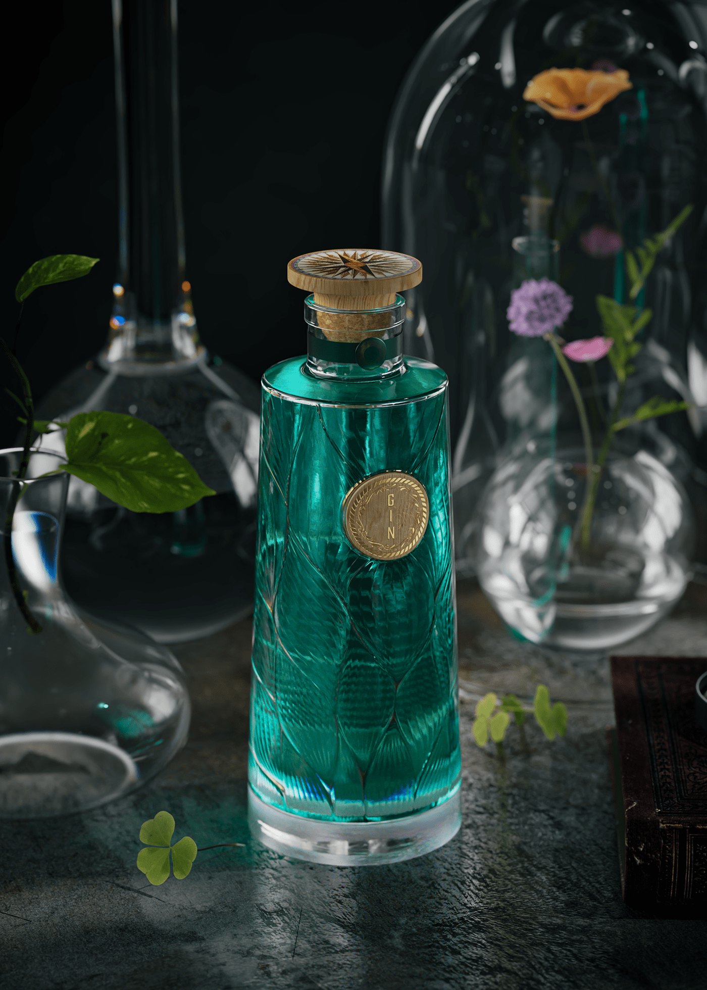 Gin，product design，brand，modern，