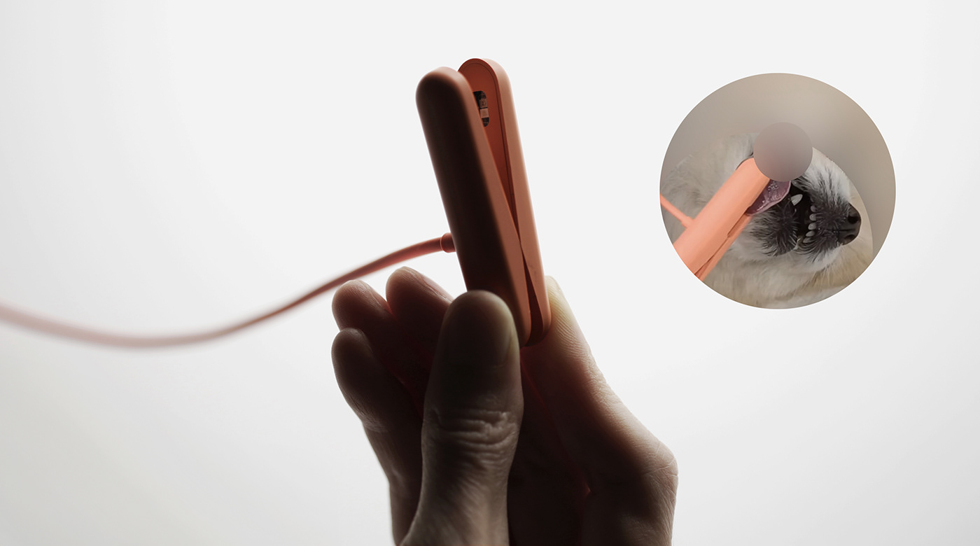 a collar for a horse，long-range，nursing，product design，Sense 1，