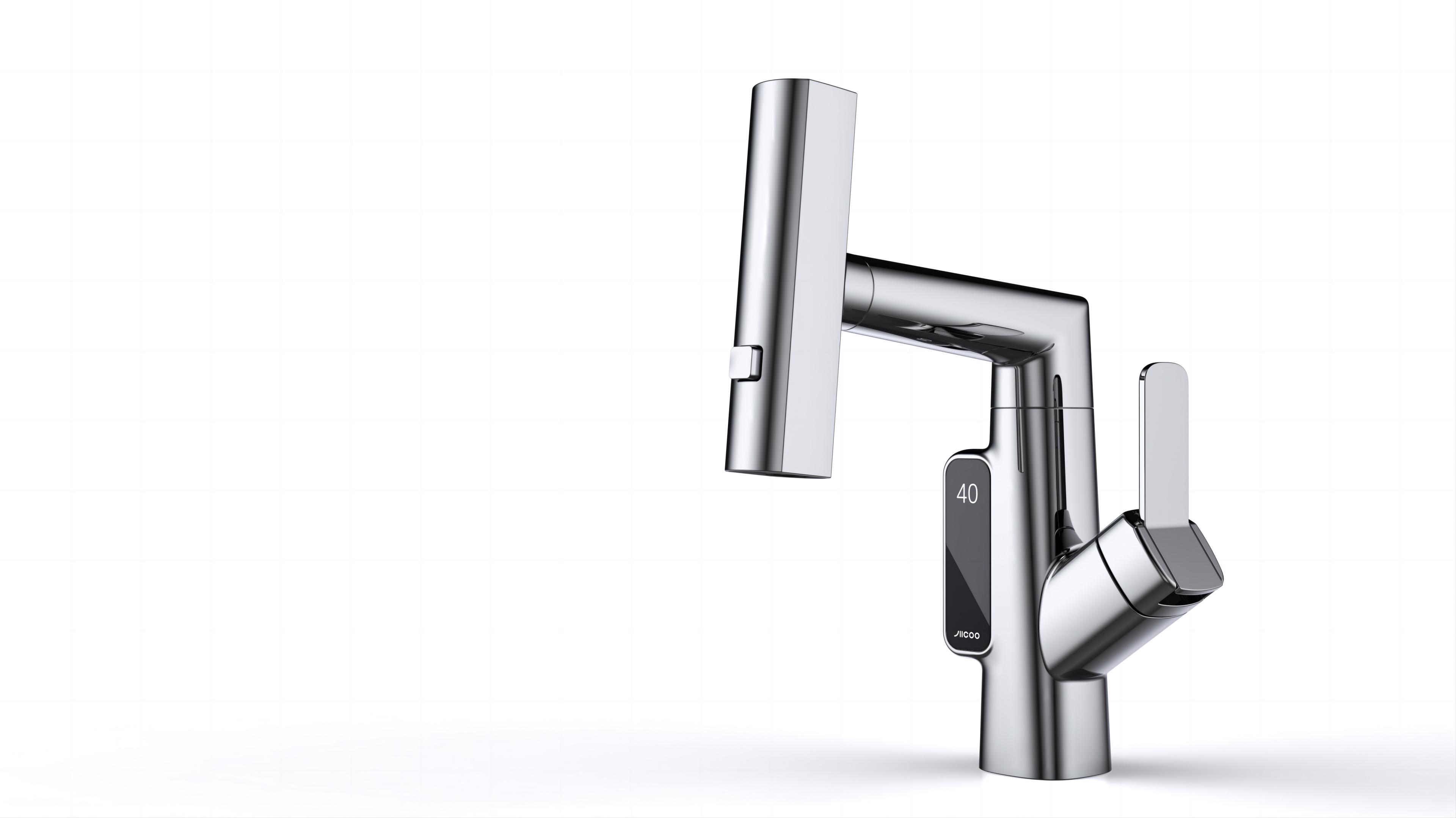 water tap，Pull faucet，bathroom，industrial design，Appearance design，