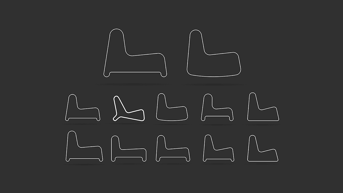 chair，sense of modernity，geometry，