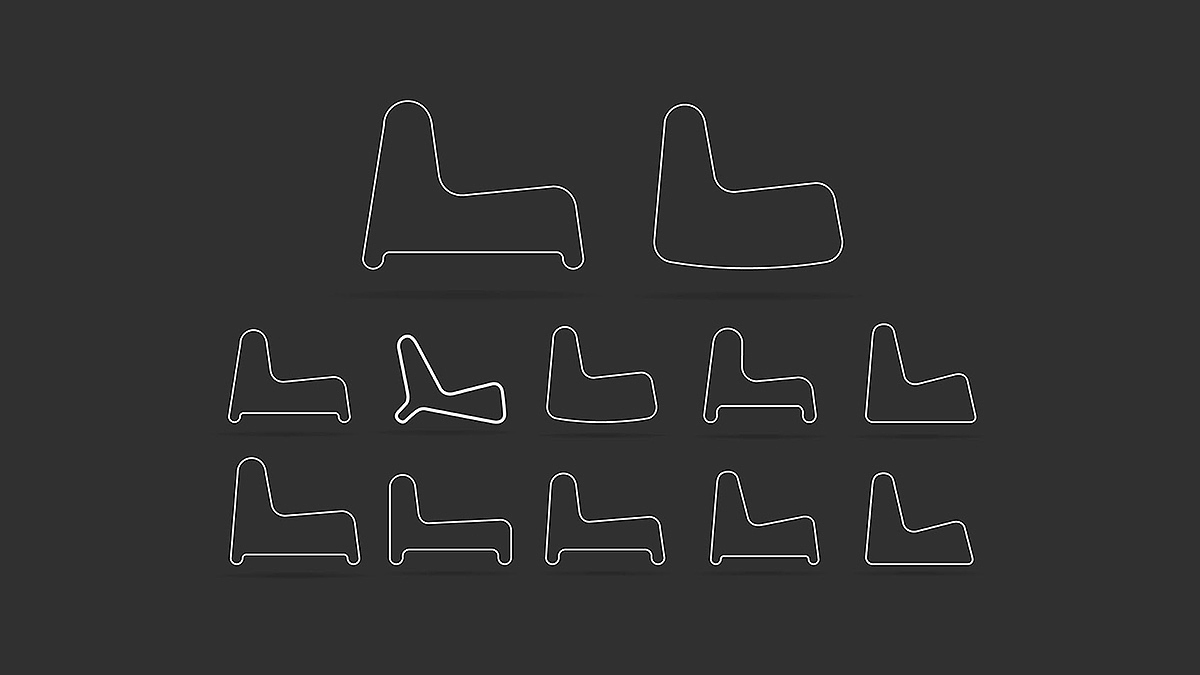 椅子，现代感，几何，
