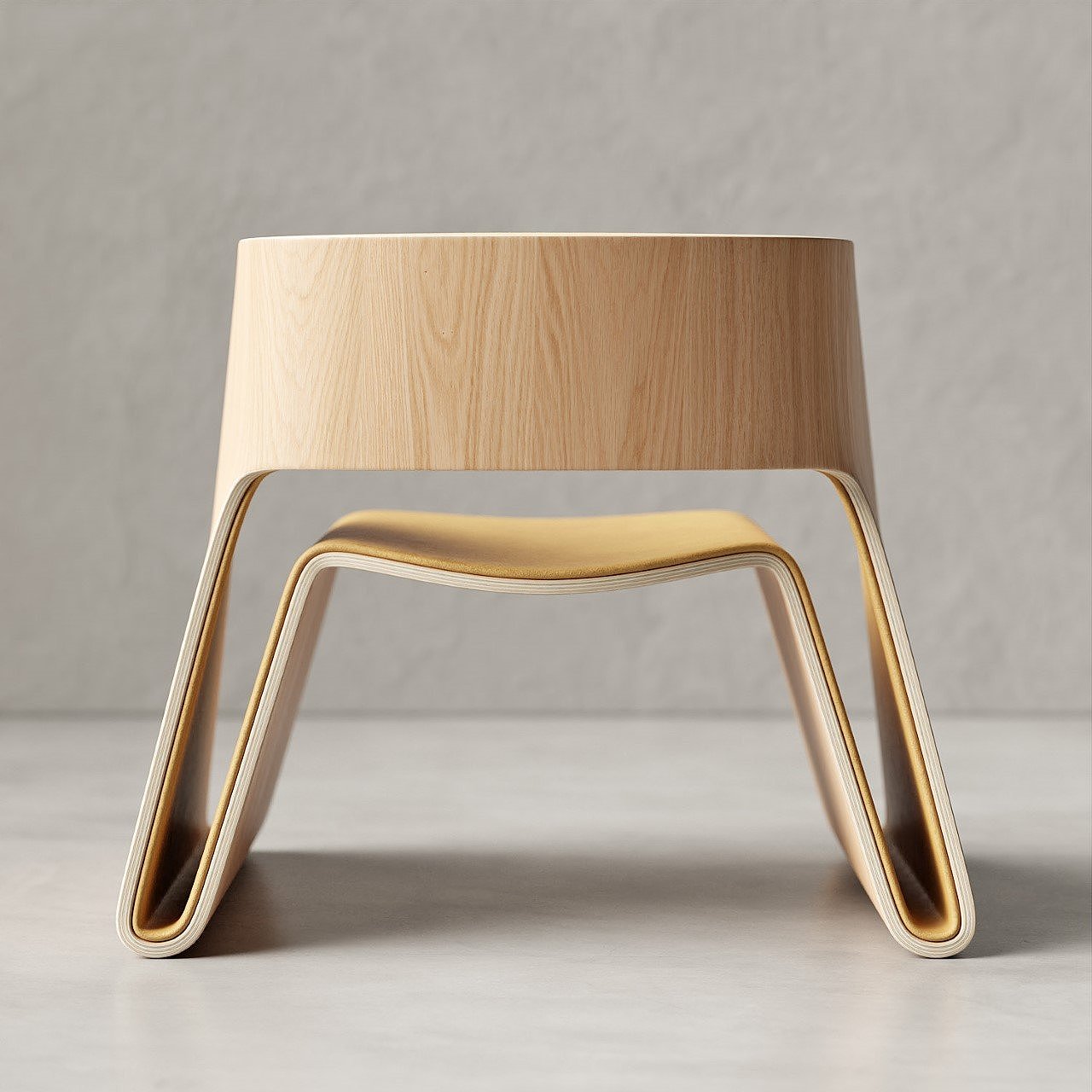 Leisure chair，Magazine rack，Integrated，Plywood，
