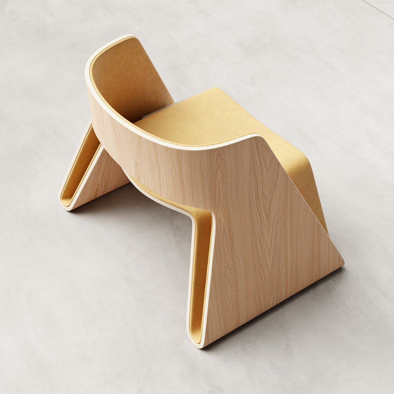 Leisure chair，Magazine rack，Integrated，Plywood，
