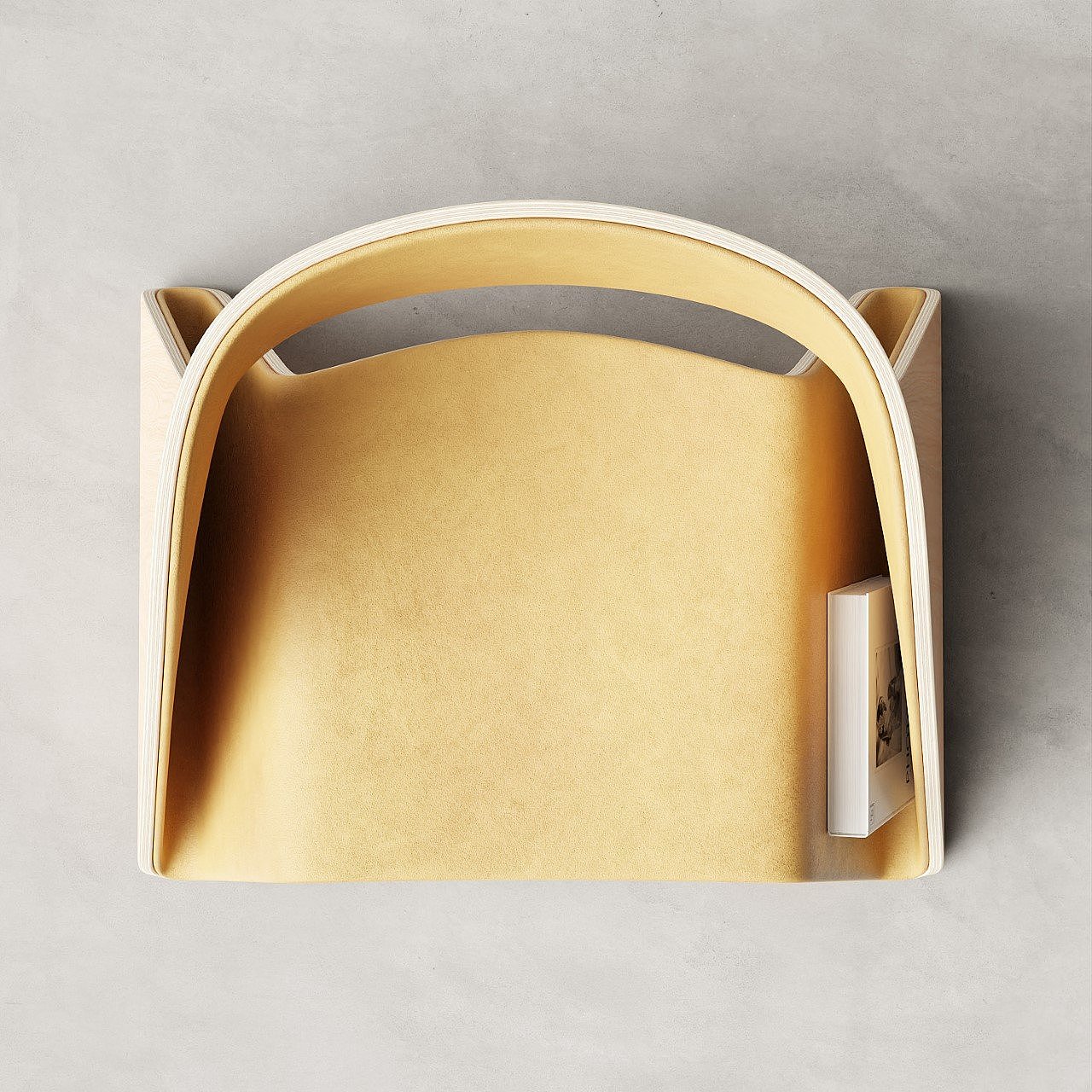Leisure chair，Magazine rack，Integrated，Plywood，