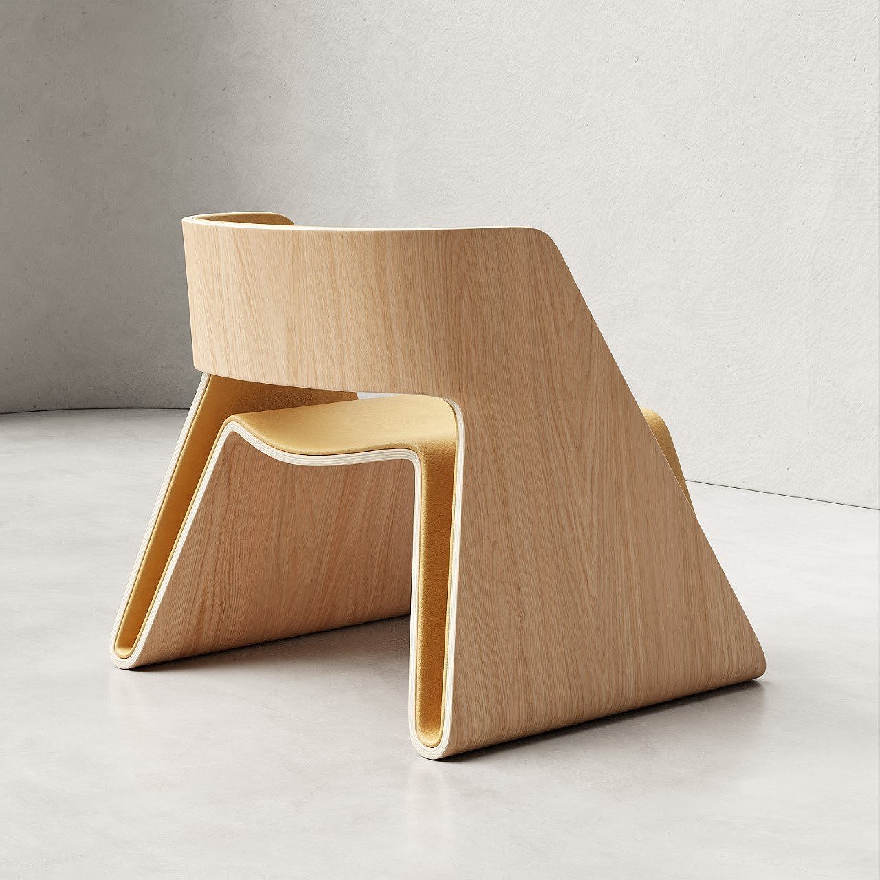 Leisure chair，Magazine rack，Integrated，Plywood，