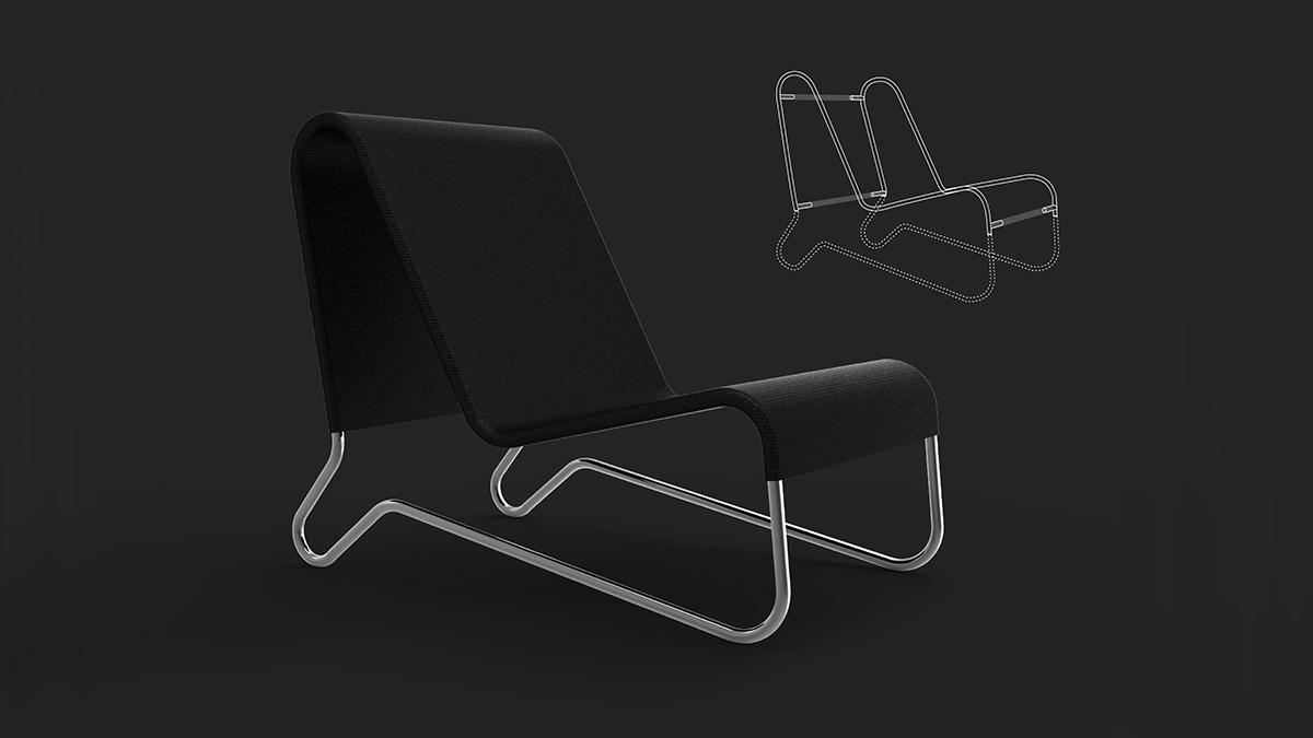 chair，sense of modernity，geometry，