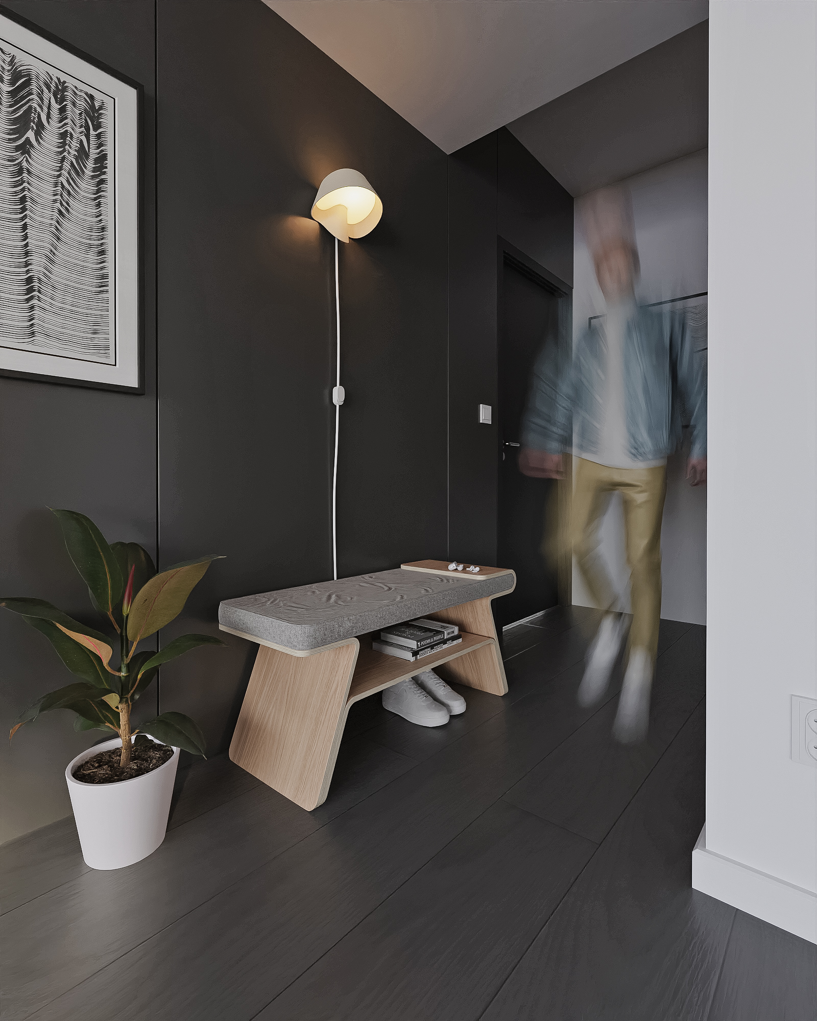 multi-function，furniture，Plywood，shoe rack，bench，