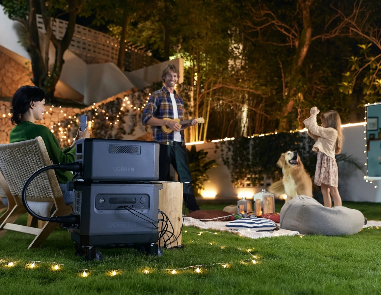 power station，UGREEN，outdoors，Energy independence，