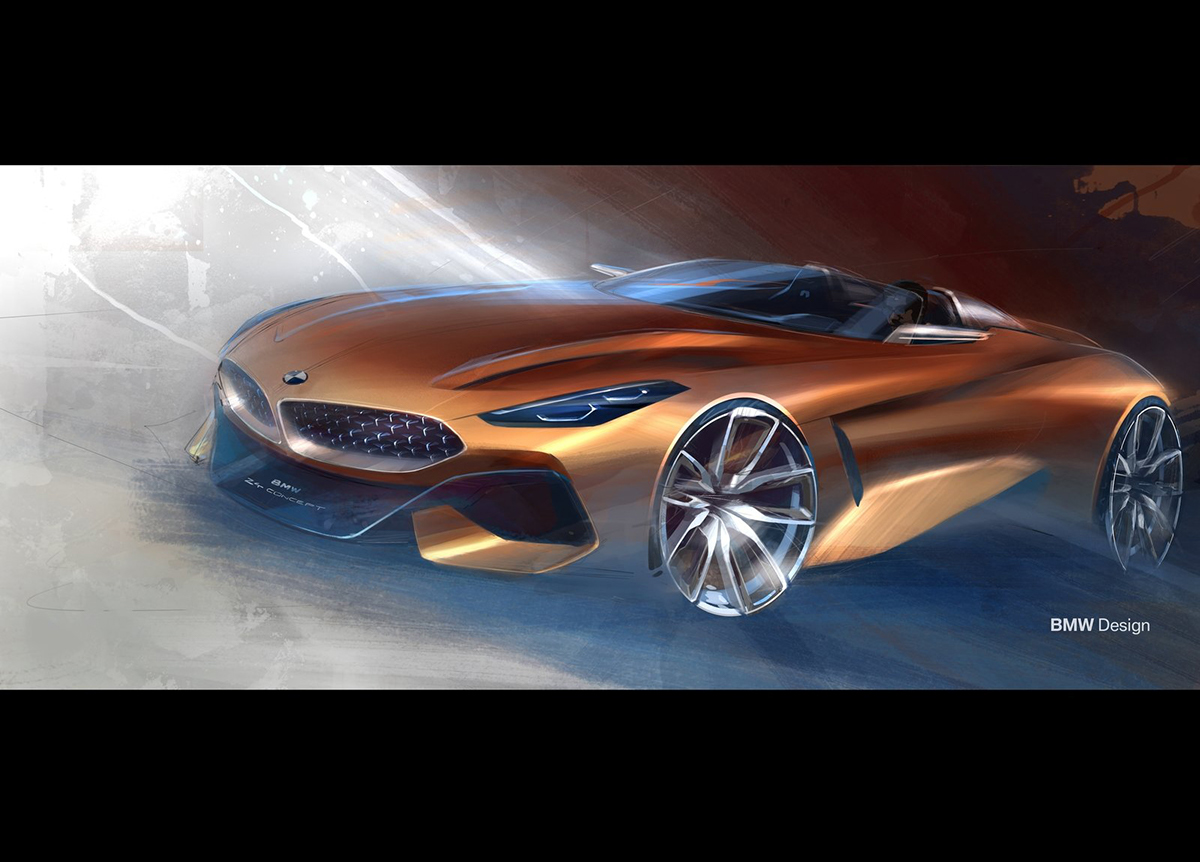 design sketch，concept，bmw，