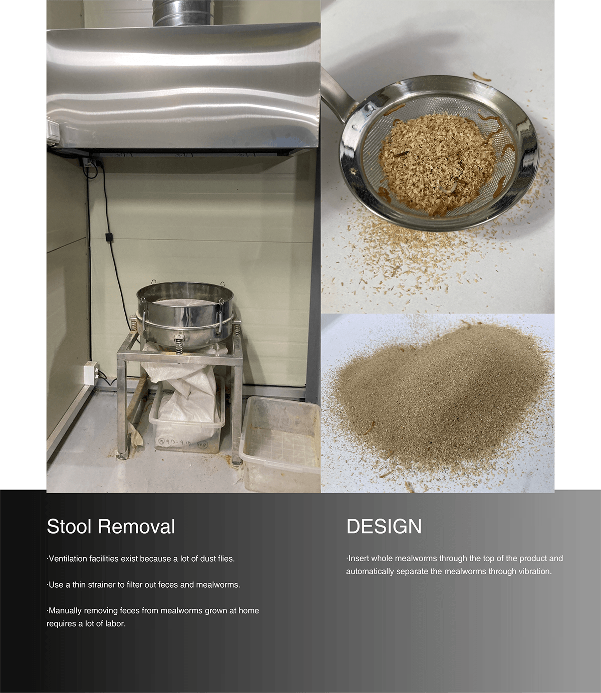 conceptual design，Me-Ho，Meal worm farming tools，originality，